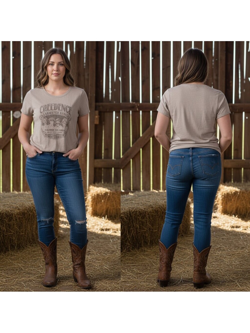 1864 - TORRID Goodie Two Sleeves Creedence Clearwater Revival T-Shirt Size 3
